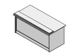 Wooden Judge's Desk - "Judicial" Furniture Set