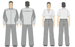 Men's Protective Suit (Jacket, Pants) for Industrial Use