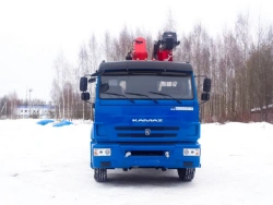 Multi-functional Truck with Hydraulic Loading Crane MKMA on KAMAZ 65117 Base 64K36N-UL