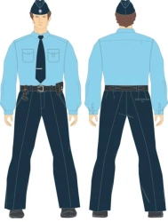 Men's Office Shirts for Security Staff of Transneft, Model S