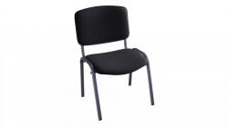 ISO Non-Rotating Chairs with Metal Frame and Upholstered Seat