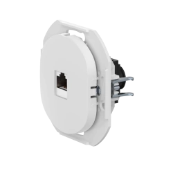 Caduceus Aling Eon Hidden Installation Computer Socket with Keystone RJ45 8P8C Cat.6A UTP, White, Art. E616.0
