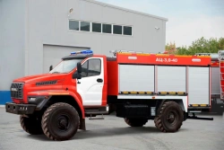 Fire Tanker Vehicle AC-3, Type 5881S, Modification 5881S8 on Ural-4320-6151 Chassis