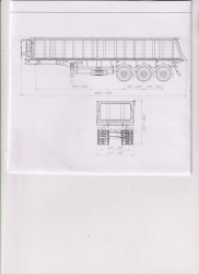SP-3 Dump Semi-Trailer for Bulk Food and Construction Transport, Model 92294-0000010-05