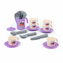 Colorful Children's Dish Set for 6 with 32 Pieces "Anyuta