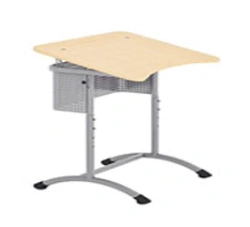 Adjustable Height Student Desk with Tiltable Top for Two - Model АтУРП2