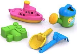 Colorful Sand Play Set No. 48 with Sea Molds and Tools