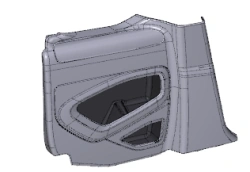 Car Interior Rear Trim Panel GARNITURE AV COTE AR G ASS/ 96822112ZD