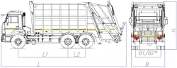 Rear-Loading Garbage Truck MK-4542-07