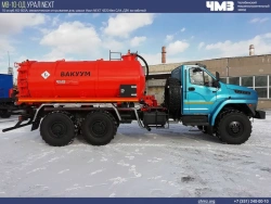 Vacuum Tank Truck for Waste Removal (AV) 7074C2-90 on Ural 4320-60 Chassis