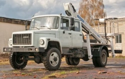 Aerial Work Platform AGP-22T GAZ-33086 with 5-Seater Cabin