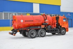 Vacuum Tank Truck GRK63 Model 5677-0000010-50 on KAMAZ-65115-A5 Chassis