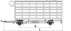 MDO422 Livestock Trailer, Modification 878548, 12 Tons Capacity
