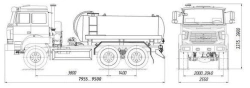 Vacuum Tanker MB 4680L0-11 on Ural 55571 Chassis