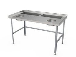 Vegetable Cleaning Table with Safety Edges SO-C-2-1500.800-02-N