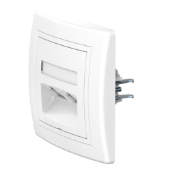 CADUCEUS ALING PRESTIGE Double Telephone Socket 2xRJ12 6P4C, White, Art. 613.000
