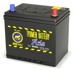 Lead Acid Starter Battery TYUMEN BATTERY 6СТ-60LR ASIA
