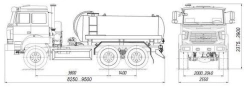 Vacuum Tank Truck MV 4680L9-11 on Ural Chassis 5557-4551-78, 5557-4551-80, 5557-4551-82