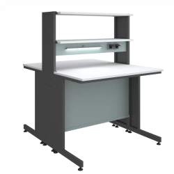High Laboratory Table with Overhead Unit 6