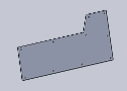 Left Lower Side Hatch for Tram Cars Model 71-411.12.10.522