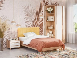 Marta-2 Bed 1200 (Golden Oak) - Model LD.406172.000