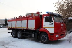 Firefighting Vehicle with Powder Extinguishing System AP 5000-40 (65115) on KAMAZ-65115-A5 Chassis