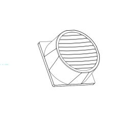LED Light Fixture Lens AMT-HB-23x23-3535-10x40-PC