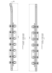 Crossover Rail with Counter Rail for Switch Installation (Project VSP017.14.000/-01/-02/-03)