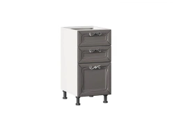 Kitchen Cabinet Facade Set with 3 Drawers, Bianca LD.271110.000