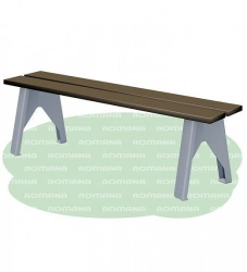 Outdoor Plywood Bench for Recreational Areas - Romana 302.23.00
