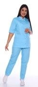 Women's Work Suit for Protection Against Industrial Contaminants and Mechanical Wear - Blouse and Pants K-404
