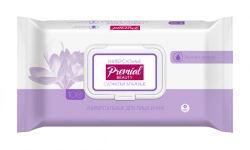 Universal Wet Wipes with Crocus Extract for All-Purpose Use