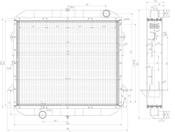Water Radiator for Internal Combustion Engine 744Р3-1301.000-30-02
