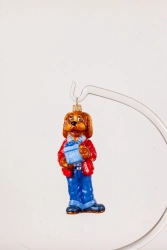 Handcrafted Glass Christmas Ornament "Filya