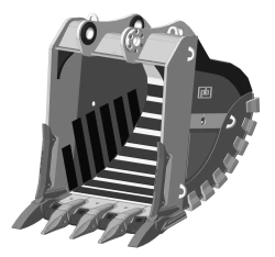 Heavy-Duty Rock Bucket 6.7m³ RDX-123.235d-XS115(5)WS-NF