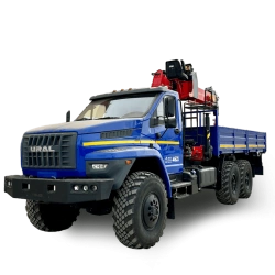 Specialized Cargo Truck with Crane-Manipulator for Loading and Transport BORUS 4621