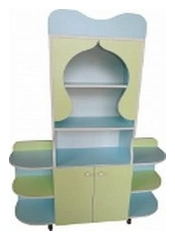 Girls' Play Shelf with Decorative Panels, Art. C.06.49