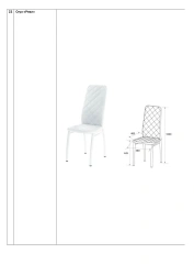 Real Chair - Metal Frame with Fabric/Eco Leather Upholstery