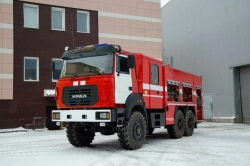 Fire Tanker Vehicle AC-7.0-70 (4320) 6YN31 6Y121W on Ural-4320-6151 Chassis