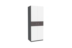 Sonata LD 628.030.000 Two-Door Wardrobe (Gray/Chocolate/Wenge Cavo)