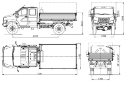 GAZ-SAZ-25061-01 Dump Truck with Three-Sided Discharge