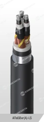 High Voltage Power Cable with Aluminum Conductors, PE Insulation, AПвБВнг(А)