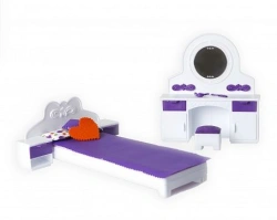 Stylish and Colorful Dollhouse Bedroom Set "Confetti