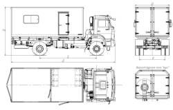 Mobile Workshop Truck 9723BF on KAMAZ 43265-D5 Chassis