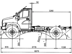 All-Wheel Drive Chassis for Diesel Truck, C41A23