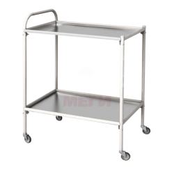 Mobile Procedure Table with Two Shelves (Glass and Stainless Steel) - SPp-01-MSK(501-02)