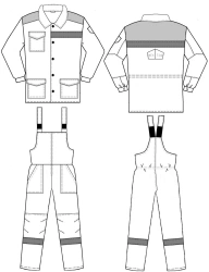 Women's Protective Suit (Jacket, Pants, Headgear) for Industrial Environments