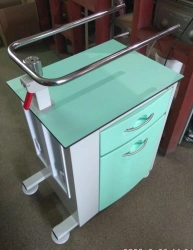 Medical Side Table on Wheels with Built-in Tilt Table TV-STPKR-03.01