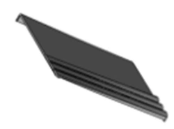 Right Rear Mask Panel S.21Р-11.20.513-001 for Tram Cars