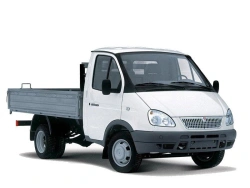 GAZ-SAZ-35121 Dump Truck with Three-Sided Discharge on GAZ-33027 Chassis